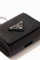 thumbnail of Triangle Logo AirPods Pro Case in Saffiano Leather #3