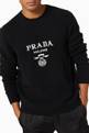 thumbnail of Logo Crewneck Sweater in Wool & Cashmere Knit   #4