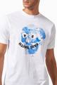 thumbnail of Floral Happy Skull Print T-shirt in Organic Cotton #4