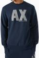 thumbnail of AX Logo Print Sweatshirt in Cotton Blend Fleece    #4
