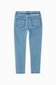 thumbnail of Embroidered Flower Jeans in Organic Cotton Stretch Denim  #1