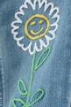 thumbnail of Embroidered Flower Jeans in Organic Cotton Stretch Denim  #2