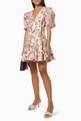 thumbnail of Luana Mini Wrap Dress in Linen    #1