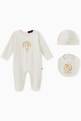 thumbnail of Logo Babygrow with Cap and Bib in Cotton, Set of 3   #0