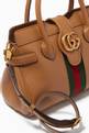 thumbnail of Small Dahlia Top Handle Bag with Double G & Web in Leather #5