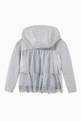 thumbnail of Ruffled Panel Hoodie in Cotton Jersey  #2