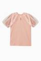 thumbnail of Ruffle Sleeves T-shirt in Cotton Jersey  #1