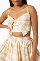 thumbnail of Bow Crop Top in Chain Check Ottoman Knit     #4