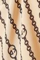 thumbnail of Interlocking G Stripe Chain Print Kaftan in Silk    #3