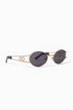 thumbnail of Carrie Round Sunglasses in Metal         #1