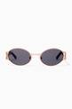 thumbnail of Carrie Round Sunglasses in Metal         #0