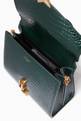 thumbnail of Medium Cassandra Top Handle Bag in Croc-embossed Shiny Leather      #3