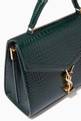 thumbnail of Medium Cassandra Top Handle Bag in Croc-embossed Shiny Leather      #5