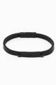 thumbnail of SAINT LAURENT ID Plaque Bracelet in Smooth Leather #0