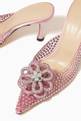 thumbnail of Carrie Crystal Flower Mules in Crystalized PVC      #4
