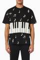 thumbnail of Piano Keys T-shirt in Cotton Jersey      #0