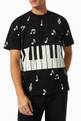 thumbnail of Piano Keys T-shirt in Cotton Jersey      #4