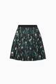 thumbnail of All-over Jungle Print Pleated Skirt      #2