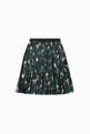 thumbnail of All-over Jungle Print Pleated Skirt      #0