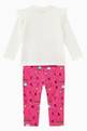 thumbnail of Logo Bear Print T-shirt and Trousers Set in Cotton #2