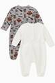 thumbnail of Teddy Bear Romper Set of 2, in Cotton  #1