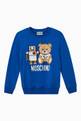 thumbnail of Bear with Robot Print Sweatshirt in Cotton  #0