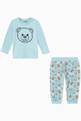 thumbnail of Teddy Bear Print T-shirt & Pants Set in Cotton    #1