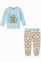 thumbnail of Bear Print T-shirt and Trousers Set in Cotton  #1