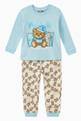 thumbnail of Bear Print T-shirt and Trousers Set in Cotton  #0