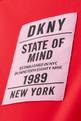 thumbnail of تي شيرت مخملي برقعة شعار DKNY #3