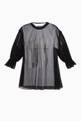 thumbnail of DKNY 2-in-1 T-shirt Dress in Tulle & Jersey   #0