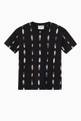 thumbnail of All-over Feather T-shirt in Cotton Jersey         #0