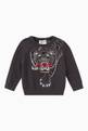 thumbnail of Embroidered Logo Loose Fit Sweatshirt in Fleece  #0