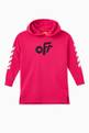 thumbnail of Rounded Logo Hoodie Dress in Cotton Jersey    #0