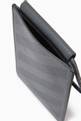 thumbnail of Diagonal Stripe Neck Pouch in Leather  #3