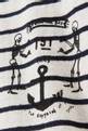thumbnail of Stripes with Tattoo-print T-shirt in Cotton    #3