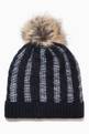 thumbnail of Pompom Beanie in Cable Knit   #2