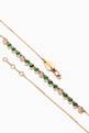 thumbnail of Summer Necklace with Emeralds & Diamonds in 18kt Yellow Gold      #2