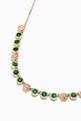 thumbnail of Summer Necklace with Emeralds & Diamonds in 18kt Yellow Gold      #3