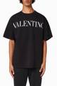 thumbnail of Oversized T-shirt with Valentino Print in Cotton Jersey   #0
