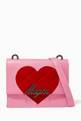 thumbnail of Contrast Quilted Heart Logo Bag      #0
