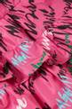 thumbnail of All-over Logo Print Ruffled Skirt in Taffeta   #3