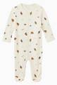 thumbnail of Polo Bear Print Long Sleeve Romper in Cotton      #0