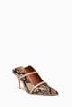thumbnail of Maureen 70 Mules in Python Print Leather #2