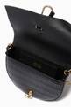 thumbnail of Belay Mini Saddle Crossbody Bag in Croc-embossed Leather        #3