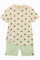 thumbnail of All-over Print T-shirt in Cotton Linen Blend   #4