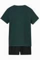 thumbnail of T-shirt & Shorts Pajama Set in Stretch Jersey   #2