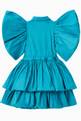 thumbnail of Ruffle Sleeve Tiered Dress in Tafta   #2