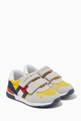 thumbnail of Logo Flag Velcro Sneakers in Mesh & Faux Suede    #0