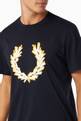 thumbnail of Glitched Laurel Wreath T-Shirt in Cotton Jersey      #4
